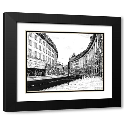 European Vacation in BandW IV Black Modern Wood Framed Art Print with Double Matting by Wang, Melissa