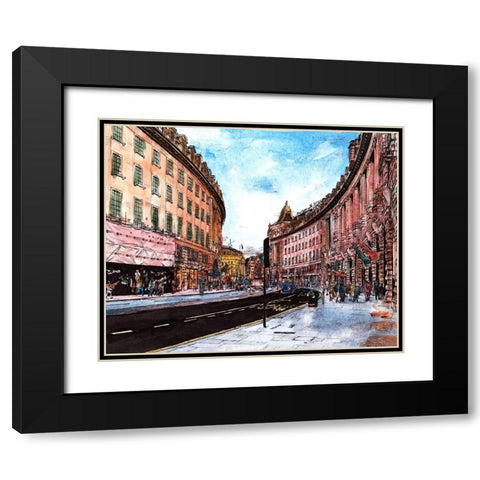 Trip to Europe IV Black Modern Wood Framed Art Print with Double Matting by Wang, Melissa