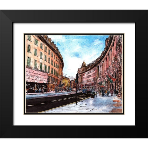 Trip to Europe IV Black Modern Wood Framed Art Print with Double Matting by Wang, Melissa