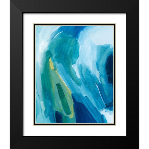 Aerial Island I Black Modern Wood Framed Art Print with Double Matting by Popp, Grace