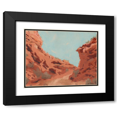 Red Rocks View II Black Modern Wood Framed Art Print with Double Matting by Green, Jacob