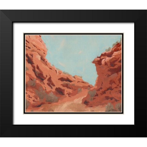 Red Rocks View II Black Modern Wood Framed Art Print with Double Matting by Green, Jacob