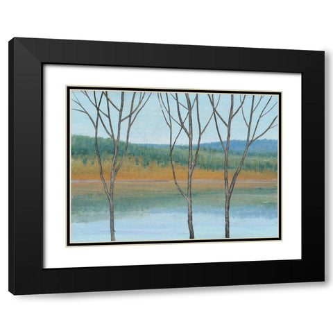 Between Water III Black Modern Wood Framed Art Print with Double Matting by OToole, Tim