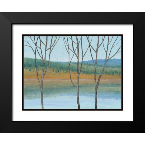 Between Water III Black Modern Wood Framed Art Print with Double Matting by OToole, Tim