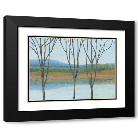 Between Water IV Black Modern Wood Framed Art Print with Double Matting by OToole, Tim