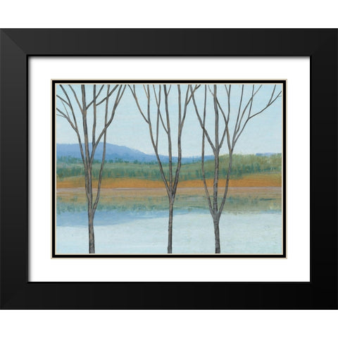 Between Water IV Black Modern Wood Framed Art Print with Double Matting by OToole, Tim