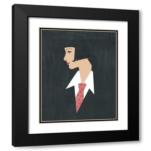 Golden Age Gals III Black Modern Wood Framed Art Print with Double Matting by Popp, Grace