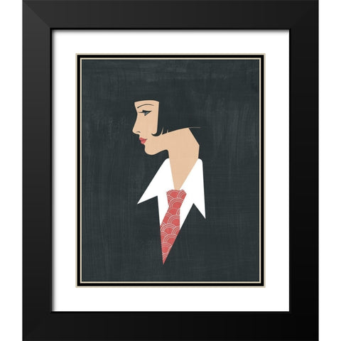 Golden Age Gals III Black Modern Wood Framed Art Print with Double Matting by Popp, Grace