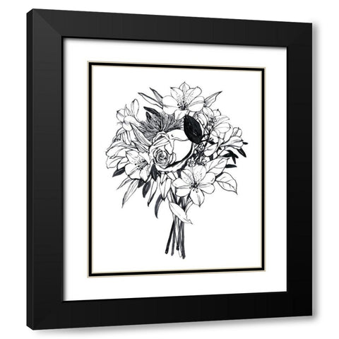 Gathered I Black Modern Wood Framed Art Print with Double Matting by Popp, Grace