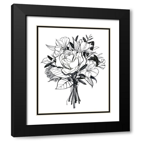 Gathered II Black Modern Wood Framed Art Print with Double Matting by Popp, Grace