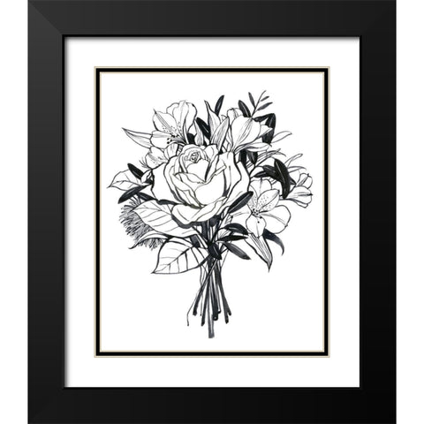 Gathered II Black Modern Wood Framed Art Print with Double Matting by Popp, Grace