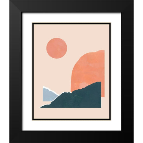 Summer Isle II Black Modern Wood Framed Art Print with Double Matting by Green, Jacob