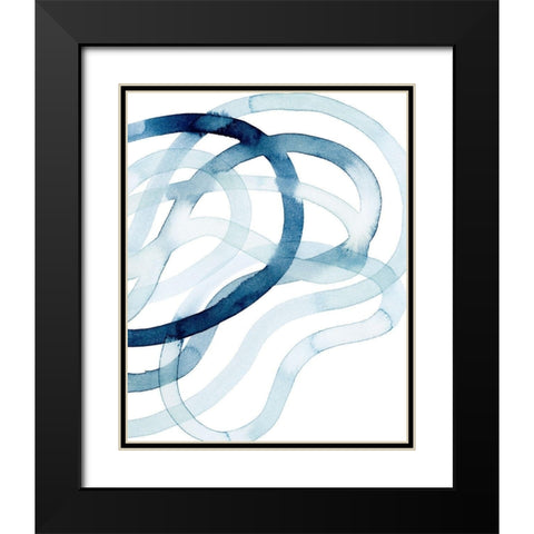 Lazuli I Black Modern Wood Framed Art Print with Double Matting by Popp, Grace