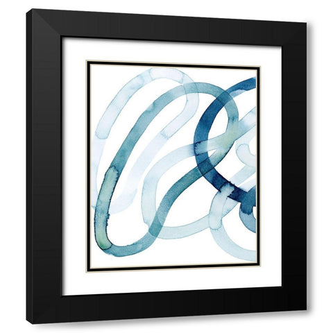 Lazuli II Black Modern Wood Framed Art Print with Double Matting by Popp, Grace