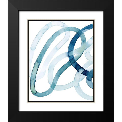 Lazuli II Black Modern Wood Framed Art Print with Double Matting by Popp, Grace