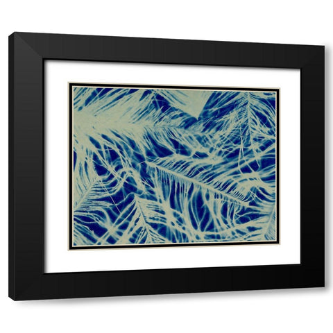 Textures in Blue IV Black Modern Wood Framed Art Print with Double Matting by Baxter Mill Archive