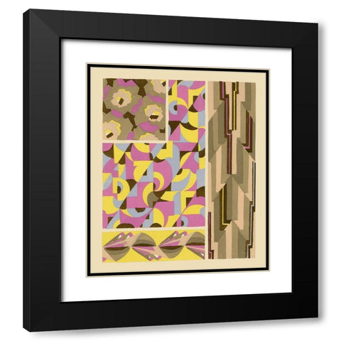 Art Deco Designs I Black Modern Wood Framed Art Print with Double Matting by Baxter Mill Archive