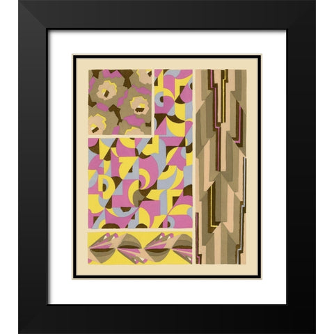 Art Deco Designs I Black Modern Wood Framed Art Print with Double Matting by Baxter Mill Archive