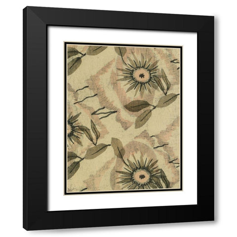 Delicate Deco Pattern III Black Modern Wood Framed Art Print with Double Matting by Baxter Mill Archive