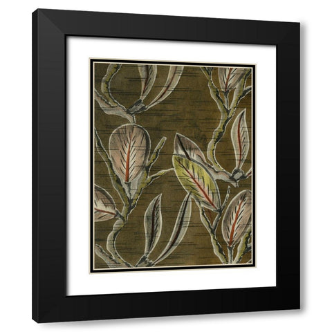 Delicate Deco Pattern VIII Black Modern Wood Framed Art Print with Double Matting by Baxter Mill Archive