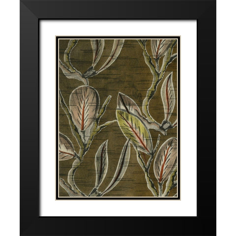 Delicate Deco Pattern VIII Black Modern Wood Framed Art Print with Double Matting by Baxter Mill Archive