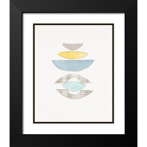 Widget III Black Modern Wood Framed Art Print with Double Matting by Delamater, Rob