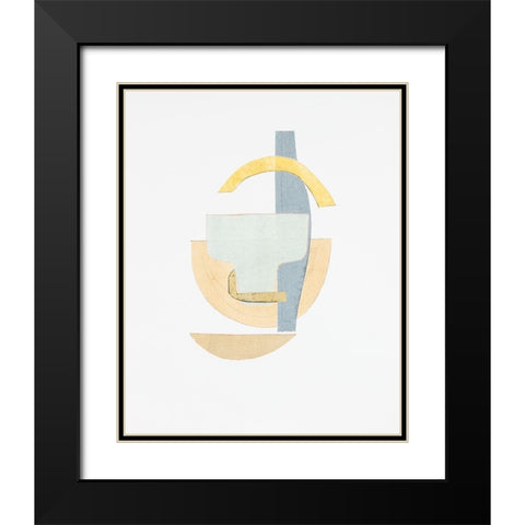 Widget V Black Modern Wood Framed Art Print with Double Matting by Delamater, Rob