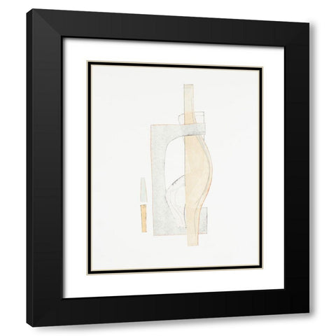 Widget VI Black Modern Wood Framed Art Print with Double Matting by Delamater, Rob