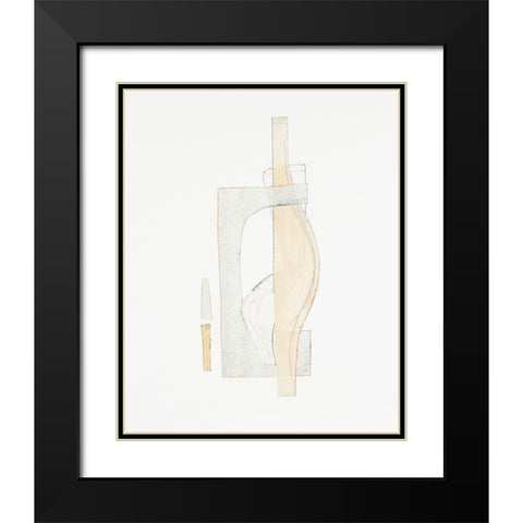 Widget VI Black Modern Wood Framed Art Print with Double Matting by Delamater, Rob