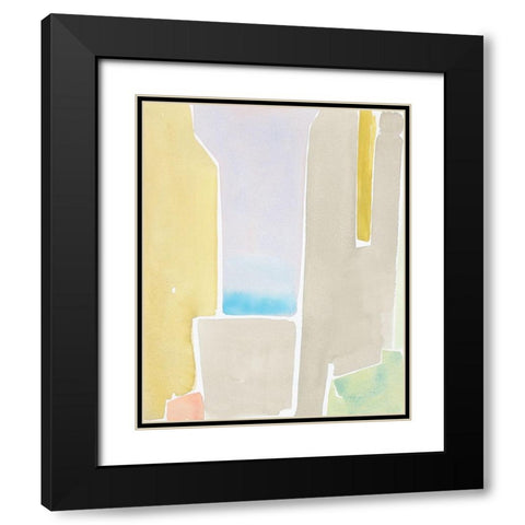 Pastels to the Sea I Black Modern Wood Framed Art Print with Double Matting by Delamater, Rob