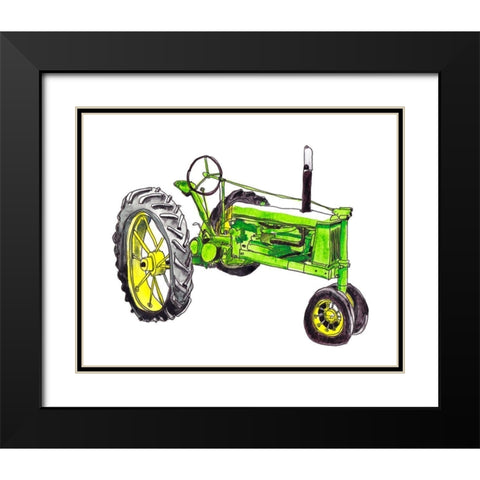 Tractor Study I Black Modern Wood Framed Art Print with Double Matting by McCreery, Paul