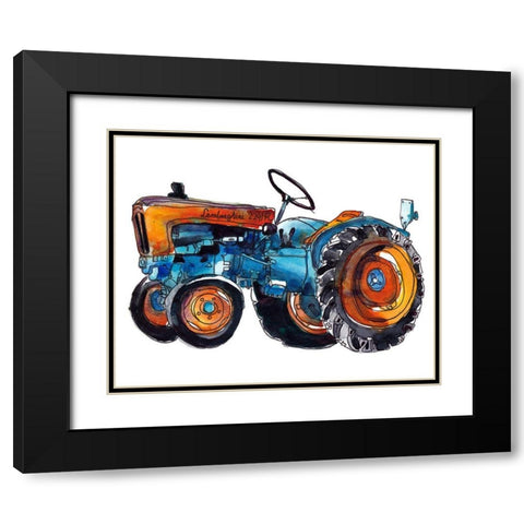 Tractor Study II Black Modern Wood Framed Art Print with Double Matting by McCreery, Paul