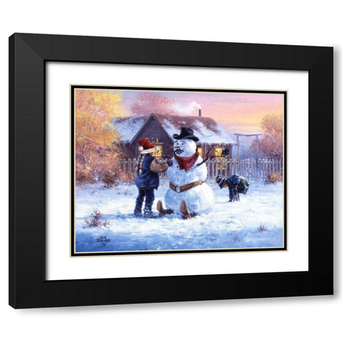 Gonna Be in Trouble Black Modern Wood Framed Art Print with Double Matting by Sorenson, Jack