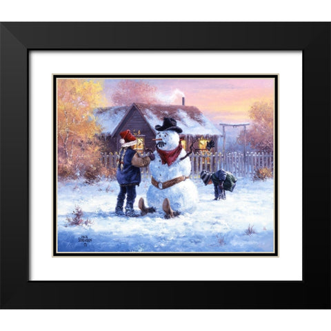 Gonna Be in Trouble Black Modern Wood Framed Art Print with Double Matting by Sorenson, Jack