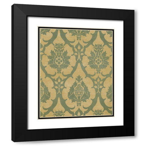 Medallion Motif III Black Modern Wood Framed Art Print with Double Matting by Baxter Mill Archive