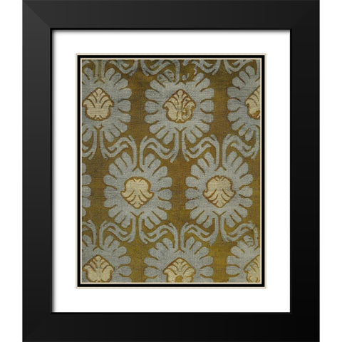 Medallion Motif V Black Modern Wood Framed Art Print with Double Matting by Baxter Mill Archive
