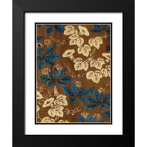 Japanese Patterns II Black Modern Wood Framed Art Print with Double Matting by Baxter Mill Archive