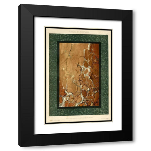 Marble Varieties I Black Modern Wood Framed Art Print with Double Matting by Baxter Mill Archive
