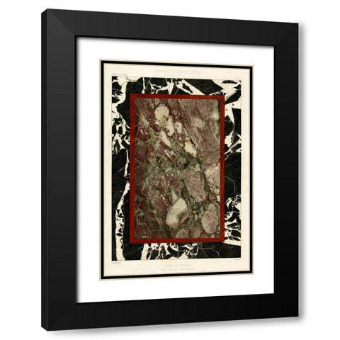 Marble Varieties III Black Modern Wood Framed Art Print with Double Matting by Baxter Mill Archive