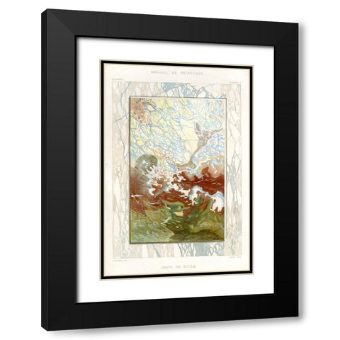 Marble Varieties IV Black Modern Wood Framed Art Print with Double Matting by Baxter Mill Archive