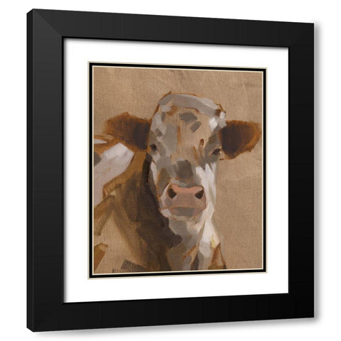 East End Cattle II Black Modern Wood Framed Art Print with Double Matting by Green, Jacob