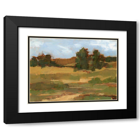 Ochre Valley II Black Modern Wood Framed Art Print with Double Matting by Harper, Ethan