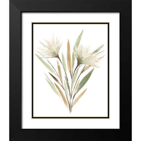 Modest Pedicle I Black Modern Wood Framed Art Print with Double Matting by Warren, Annie