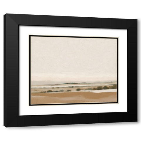 Hazy Frontier II Black Modern Wood Framed Art Print with Double Matting by Barnes, Victoria