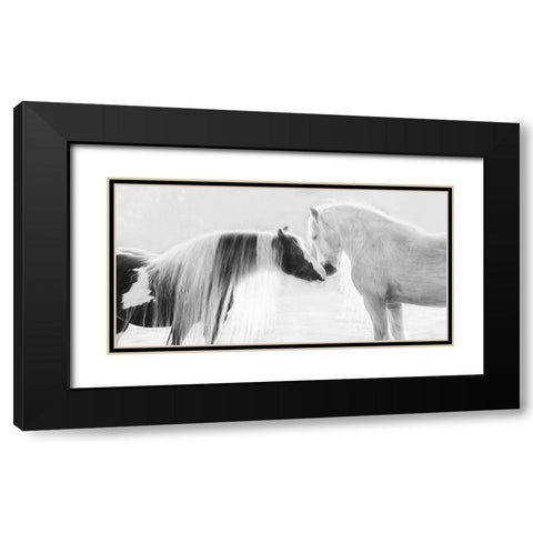 Collection of Horses III Black Modern Wood Framed Art Print with Double Matting by PHBurchett
