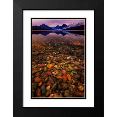 Water and Land I Black Modern Wood Framed Art Print with Double Matting by PHBurchett