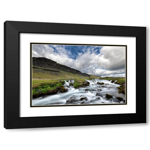 Water and Land III Black Modern Wood Framed Art Print with Double Matting by PHBurchett