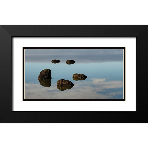 Water and Land VIII Black Modern Wood Framed Art Print with Double Matting by PHBurchett