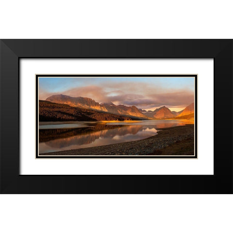Water and Land IX Black Modern Wood Framed Art Print with Double Matting by PHBurchett