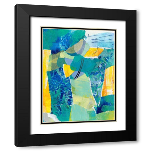 Reclaimed Collage IV Black Modern Wood Framed Art Print with Double Matting by Moore, Regina